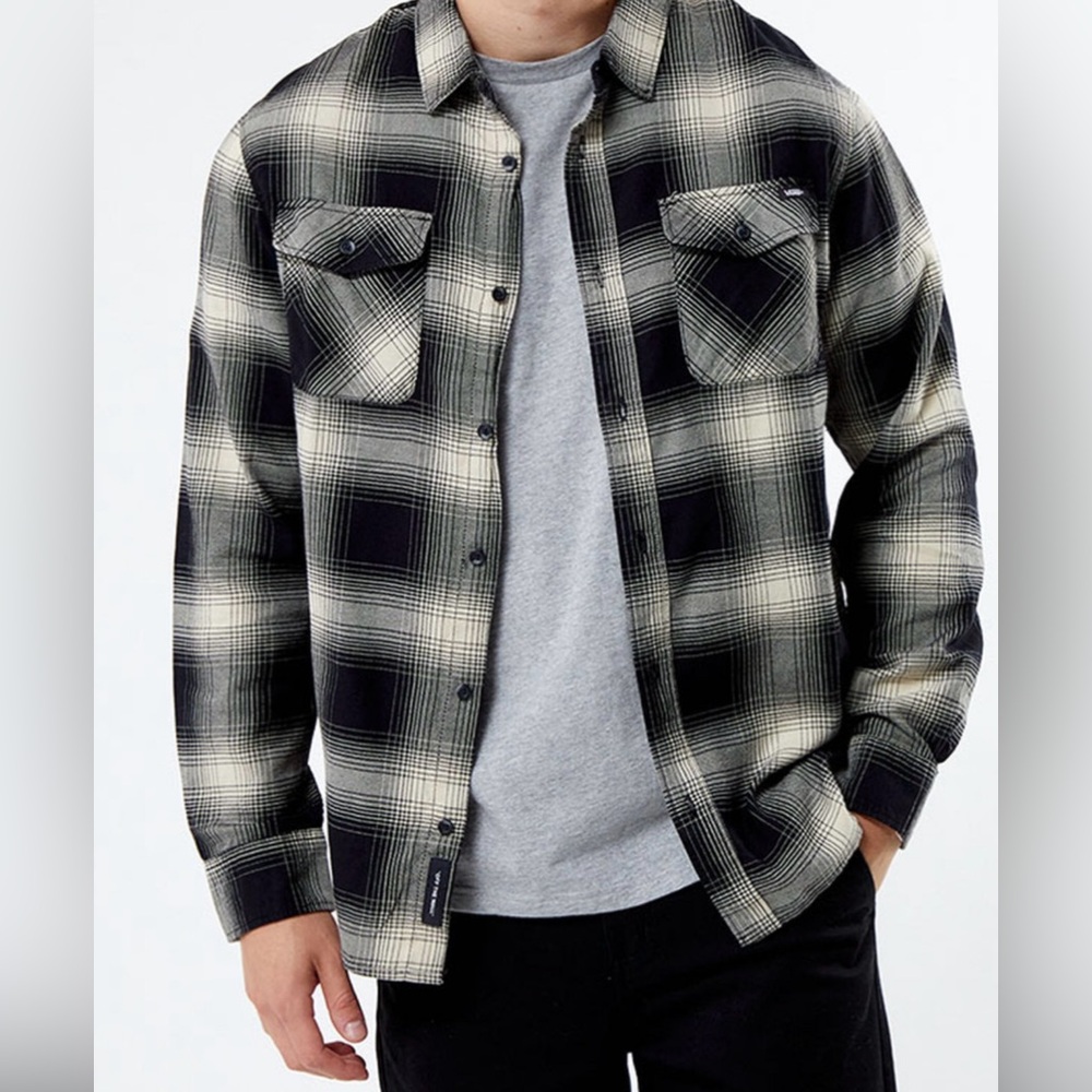 Vans Eco Monterey III Flannel Shirt Sz (XL) In Boys